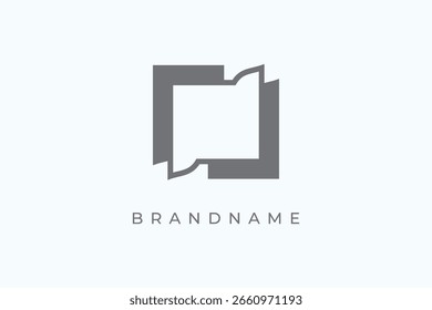 Education logo design vector template. Book symbol.
