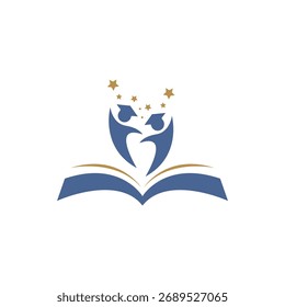Modelo de vetor de design de logotipo educacional