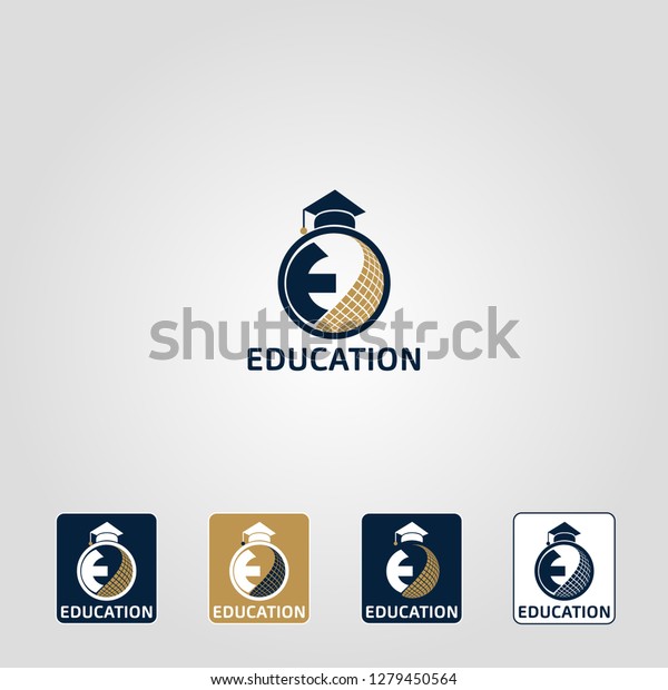 Education Logo Educational Institutions Schools Universities Stock