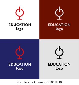 Education logo, globe web,  university world