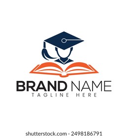 Education Logo Graduate Book Learning Icon Design