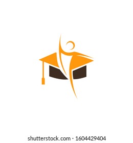 education logo, Graduation Logo Template Design Vector, winning 