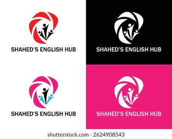 education logo, happy people jump with graduation cap shape, science and knowledge, smart icon, creativity vector logo