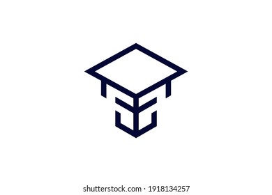 plantilla de diseño de icono del logotipo de educación