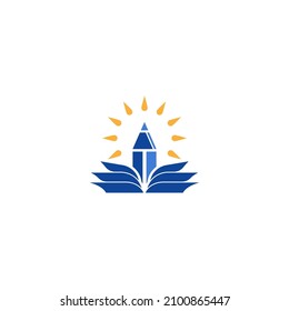 Diseño de icono de logotipo de educación Ilustración de vector de plantilla