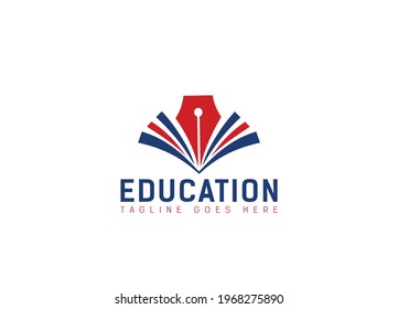 education logo icon design, university, and college logo, school logo, learning logo
