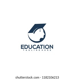 education logo icon design, vector illustration