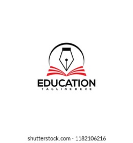 education logo icon design, vector illustration