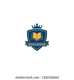 education logo icon design, vector illustration