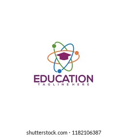 education logo icon design, vector illustration