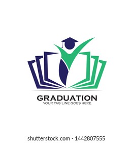 Education logo icon design, vector illustration - Vector
