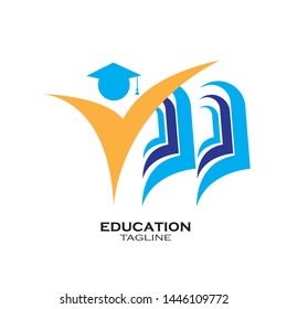 Education logo icon design, vector illustration - Vector
