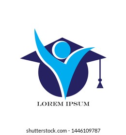 Education logo icon design, vector illustration - Vector
