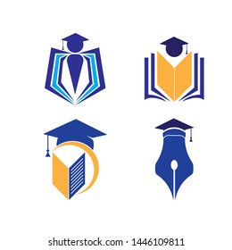 Education logo icon design, vector illustration - Vector

