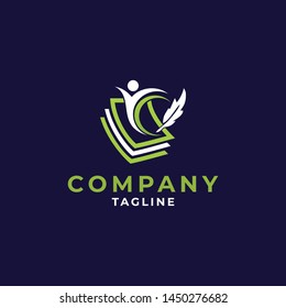 education logo icon design, vector illustration
