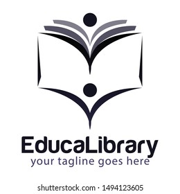 Education logo icon design, vector illustration