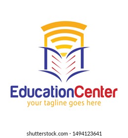 Education logo icon design, vector illustration