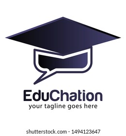 Education logo icon design, vector illustration