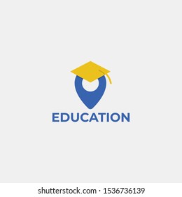 Education logo icon design, vector illustration.