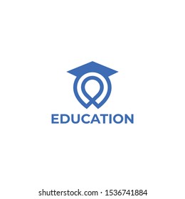 Education logo icon design, vector illustration.