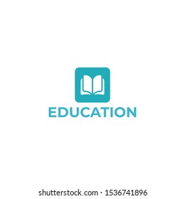 Education logo icon design, vector illustration.