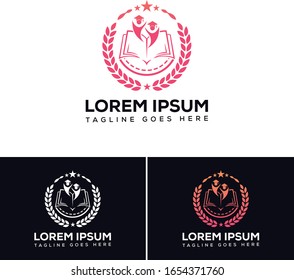 Education logo icon design, vector illustration.