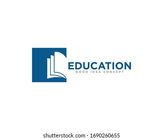Vector de diseño de icono del logotipo educativo