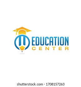 Education logo icon design, vector illustration