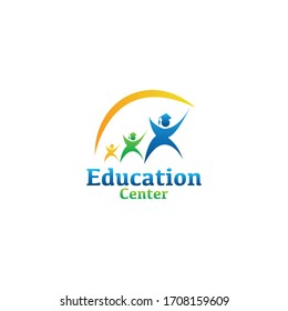 education logo icon design, vector illustration