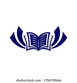 Diseño del icono del logotipo educativo, ilustración vectorial, logotipo de diseño conceptual.