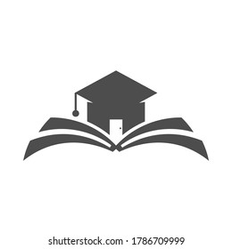 Education logo icon design, vector illustration, House Concept design logo.