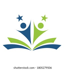 education logo icon design and vector illustration