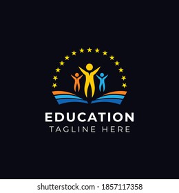 education logo icon design vector template