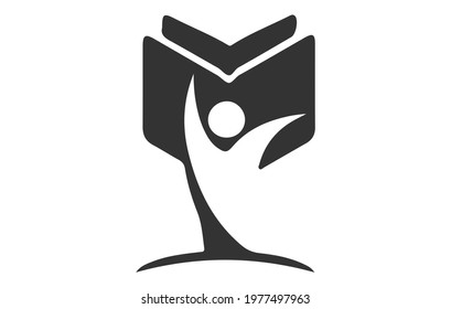 education logo icon design, vector illustration