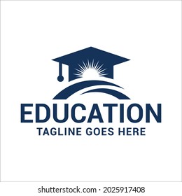 Education logo icon design, vector illustration.