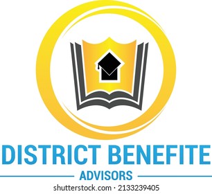 diseño de icono del logotipo educativo, ilustración vectorial