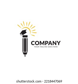 education logo icon design, vector illustration