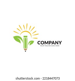 education logo icon design, vector illustration