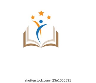 diseño de icono del logotipo educativo, ilustración vectorial