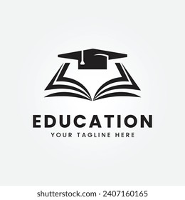 education logo icon design, vector illustration