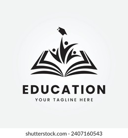 Bildungs-Logo-Design, Vektorgrafik
