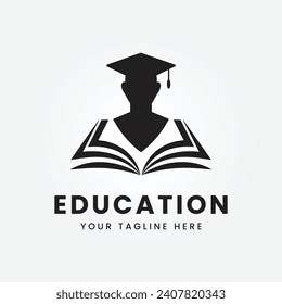 education logo icon design vector illustration