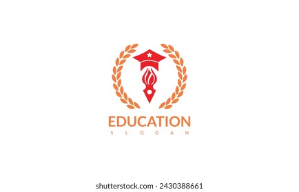 education logo icon design, vector illustration