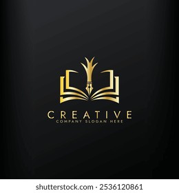 Education logo icon design,tree book logo,university logo vector design 