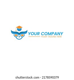 education logo icon OWL design , vector illustration,Logo web