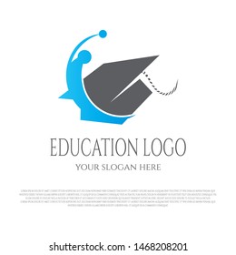 Education logo. education icon, university sign or symbol. vector illustration element