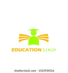 
Education logo icon. Vector Illustration. Flat, modern, simple logo design.