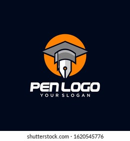 Education Logo on Dark Background