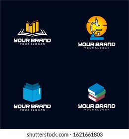 Education Logo on The Dark Background 
