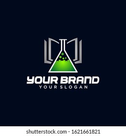 Education Logo on The Dark Background 